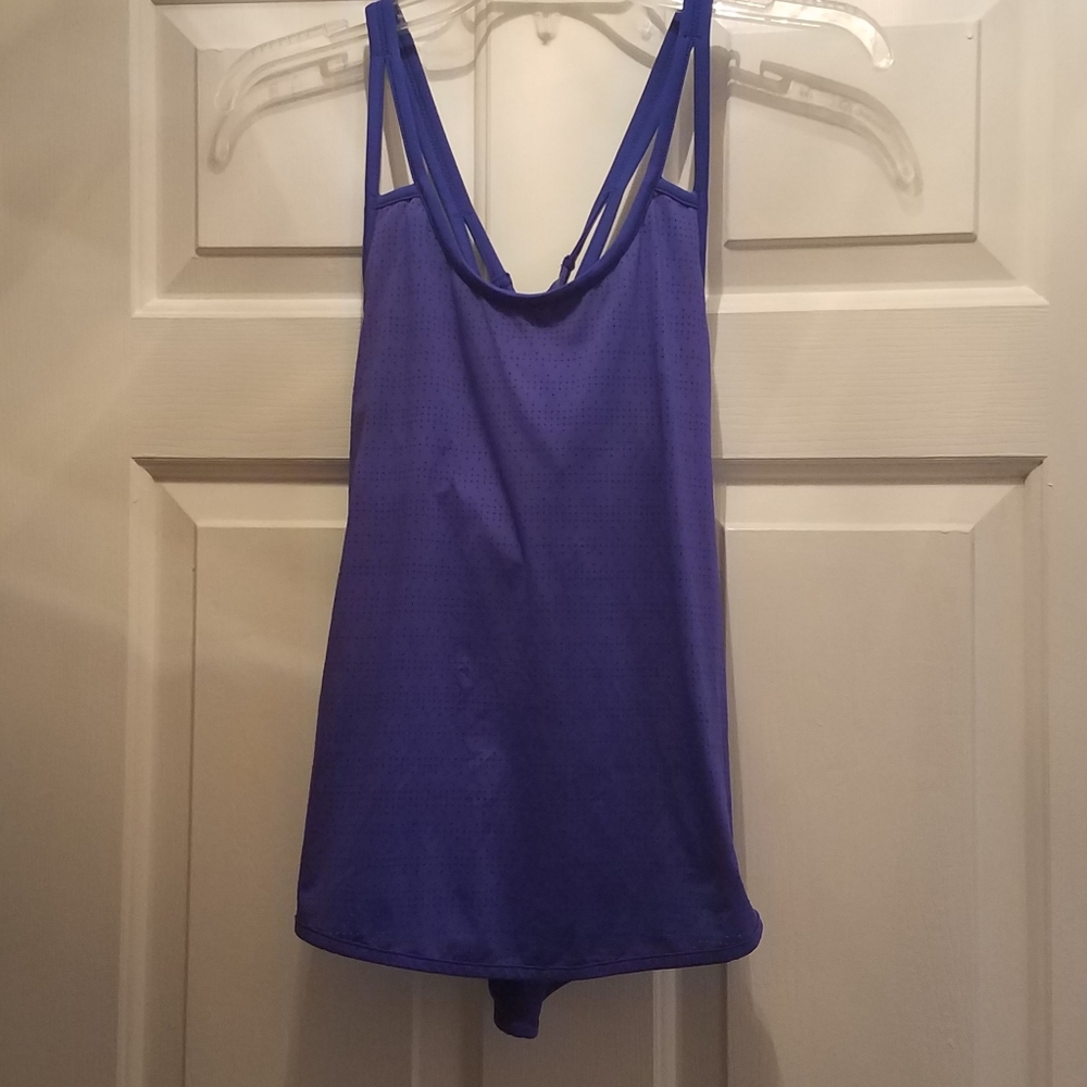 Athleta Top With Built in Support Royal Blue XXS